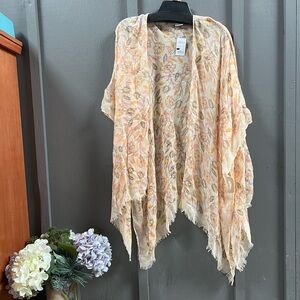 Sonoma women’s cover up yellow floral